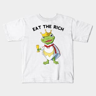 Eat The Rich Frog Kids T-Shirt